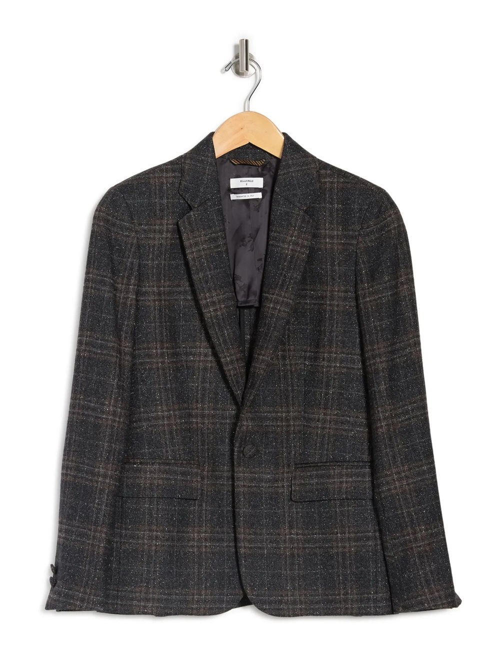 Billy Reid Plaid Wool Blazer